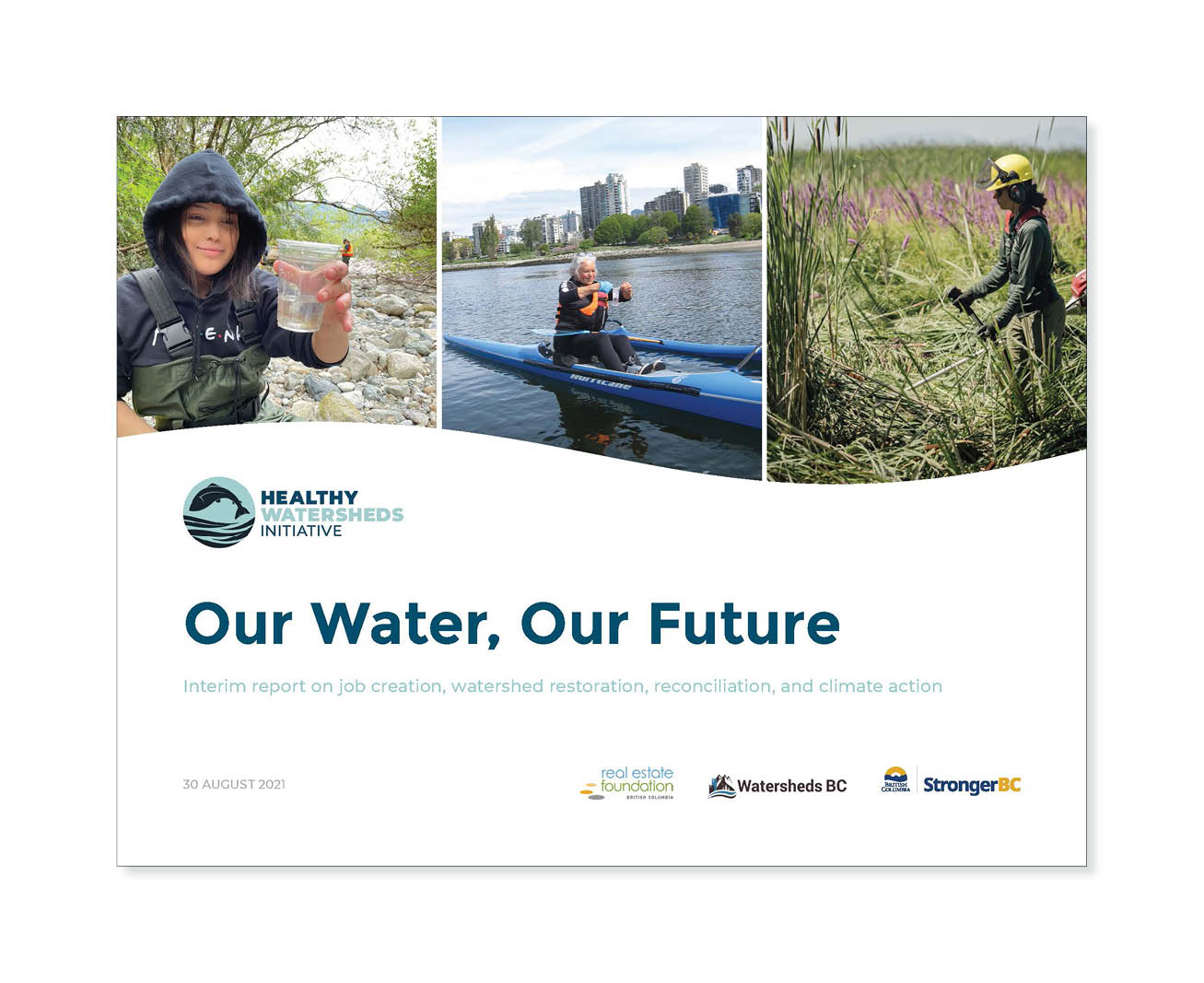 Cover of the "Our Water, Our Future" report.