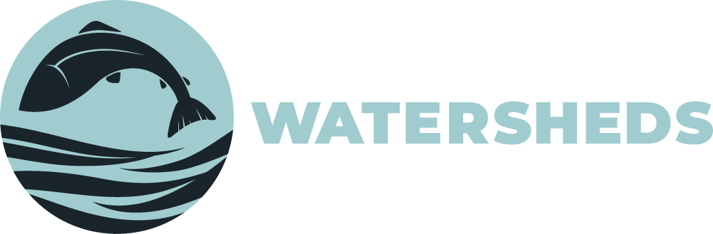 Healthy Watersheds Initiative Logo with white text
